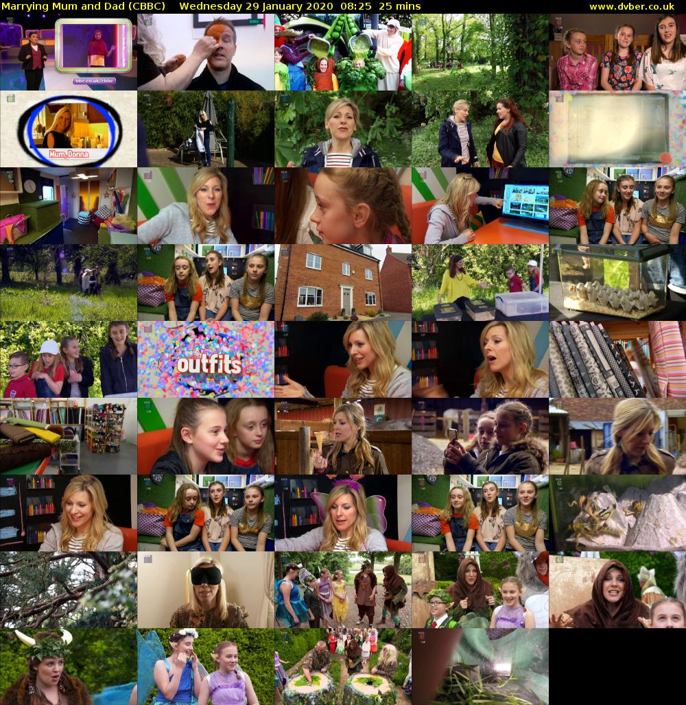Marrying Mum and Dad (CBBC) Wednesday 29 January 2020 08:25 - 08:50
