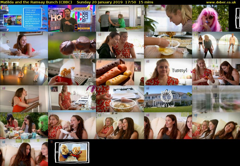 Matilda and the Ramsay Bunch (CBBC) Sunday 20 January 2019 17:50 - 18:05