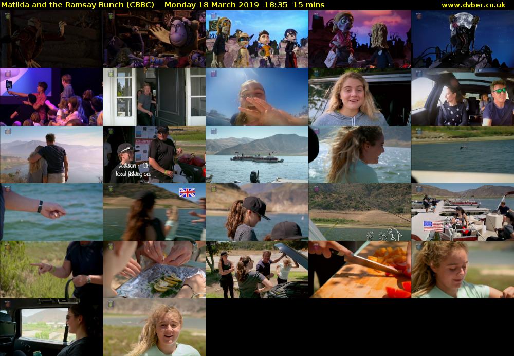 Matilda and the Ramsay Bunch (CBBC) Monday 18 March 2019 18:35 - 18:50