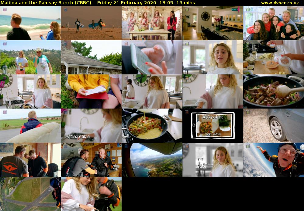 Matilda and the Ramsay Bunch (CBBC) Friday 21 February 2020 13:05 - 13:20