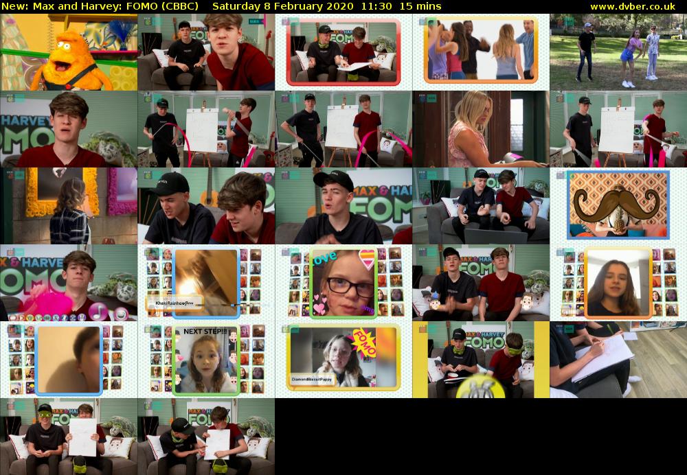 Max and Harvey: FOMO (CBBC) Saturday 8 February 2020 11:30 - 11:45