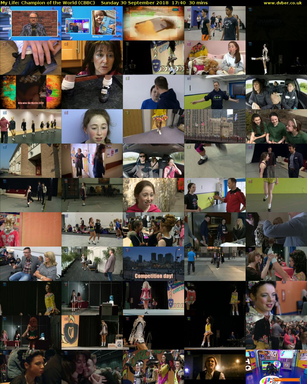 My Life: Champion of the World (CBBC) Sunday 30 September 2018 17:40 - 18:10