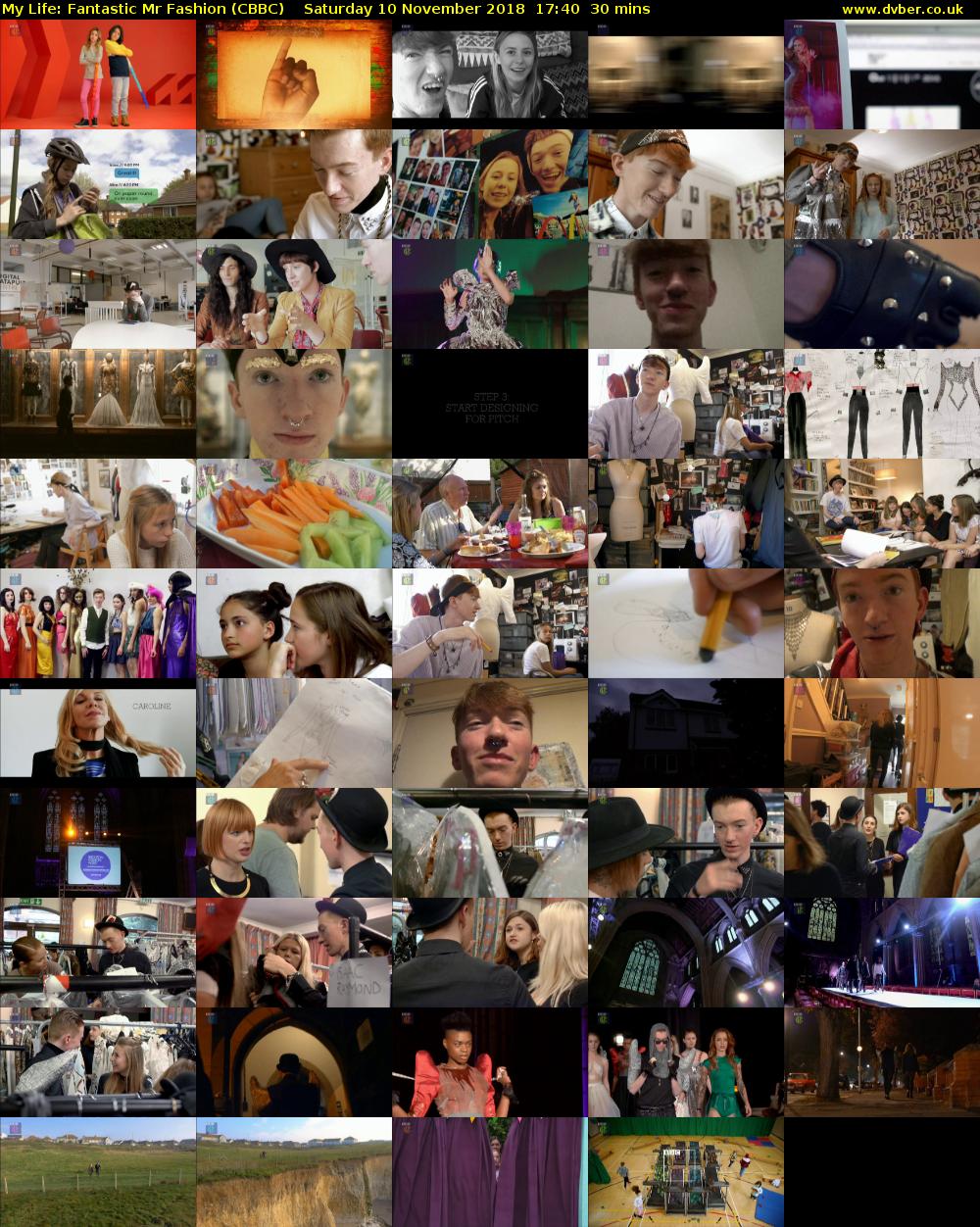 My Life: Fantastic Mr Fashion (CBBC) Saturday 10 November 2018 17:40 - 18:10