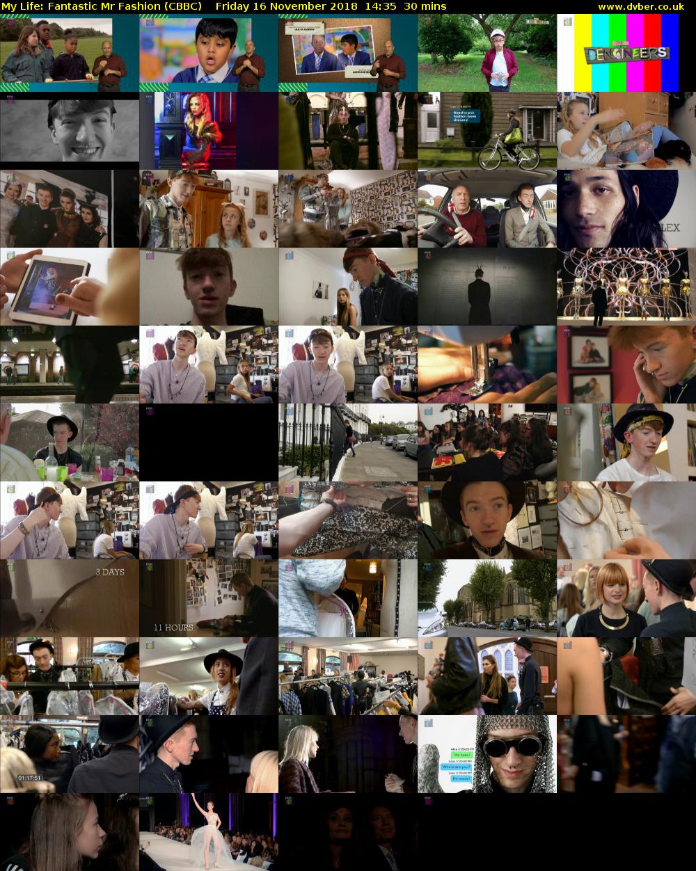 My Life: Fantastic Mr Fashion (CBBC) Friday 16 November 2018 14:35 - 15:05