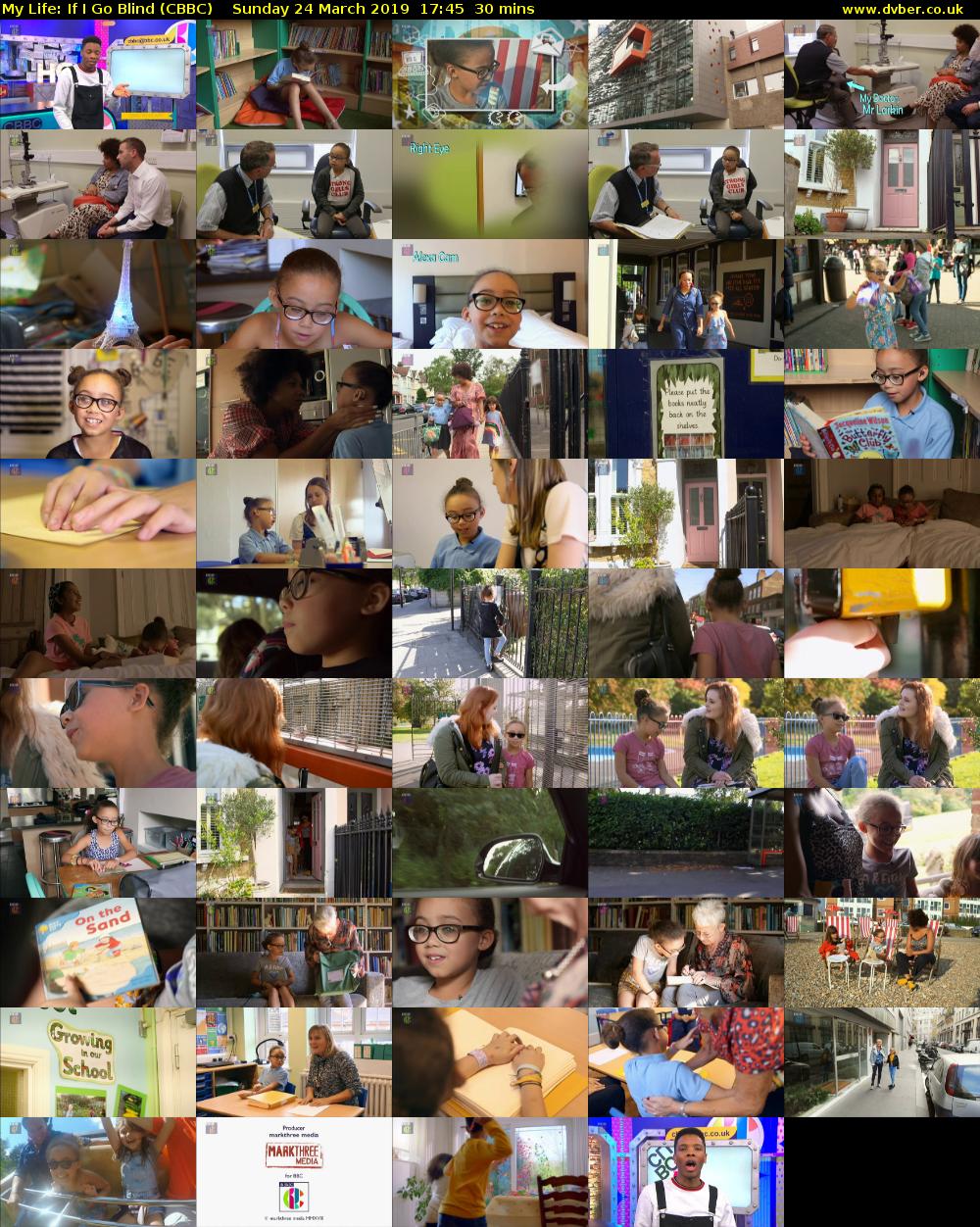 My Life: If I Go Blind (CBBC) Sunday 24 March 2019 17:45 - 18:15