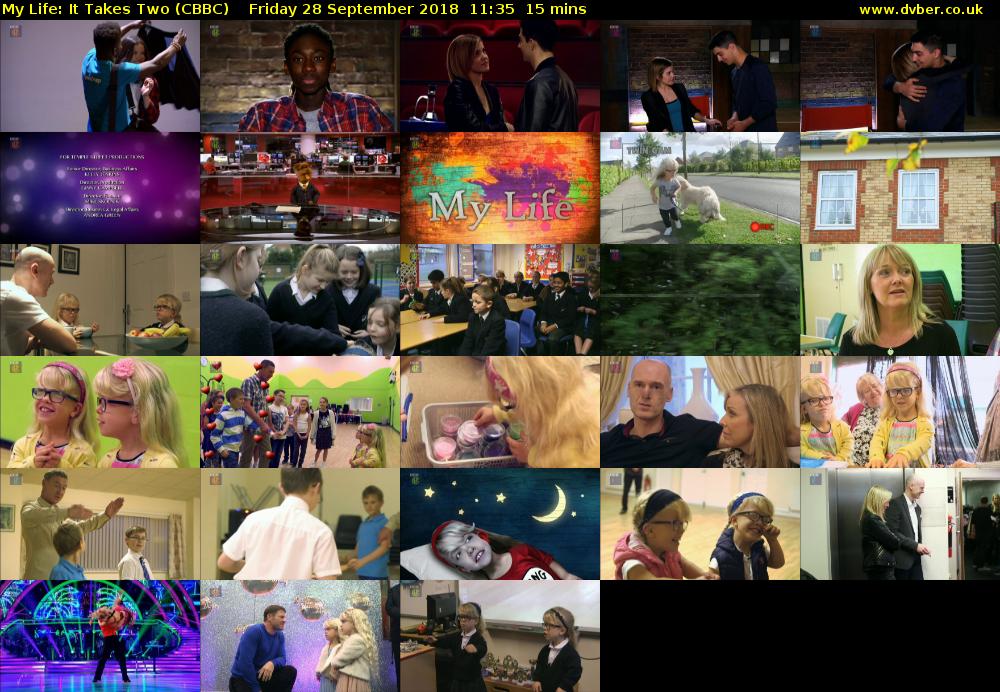My Life: It Takes Two (CBBC) Friday 28 September 2018 11:35 - 11:50