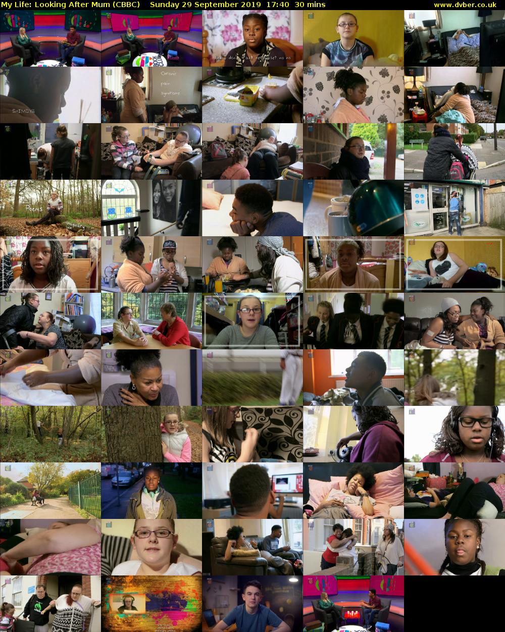 My Life: Looking After Mum (CBBC) Sunday 29 September 2019 17:40 - 18:10
