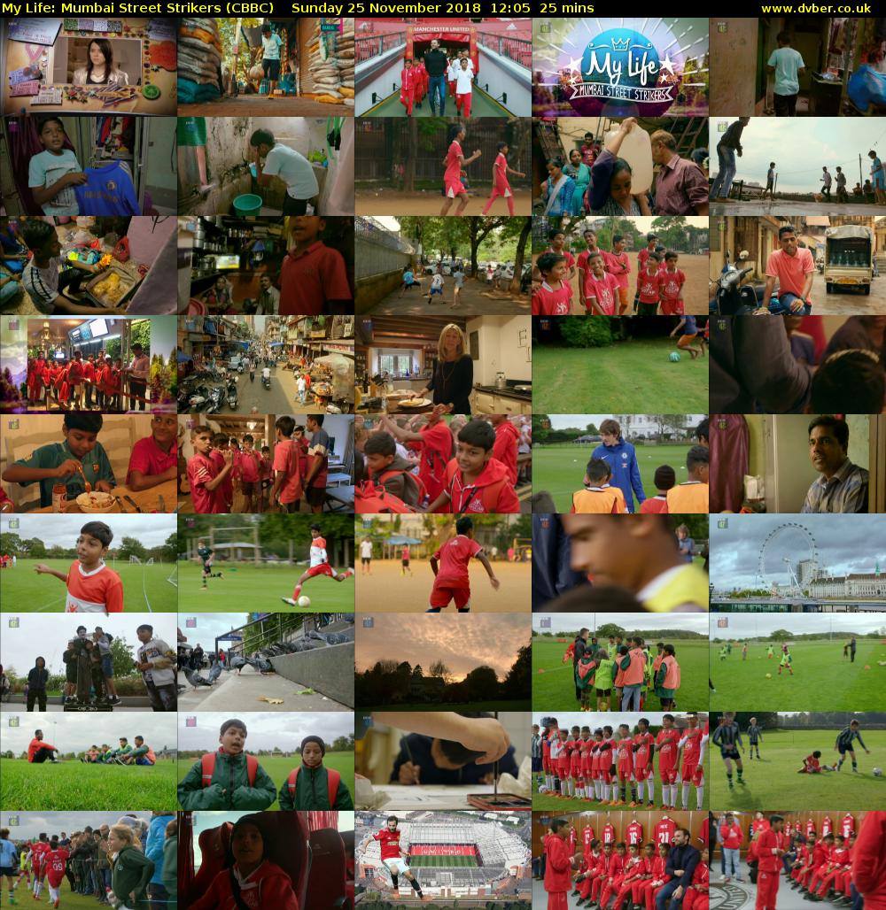 My Life: Mumbai Street Strikers (CBBC) Sunday 25 November 2018 12:05 - 12:30