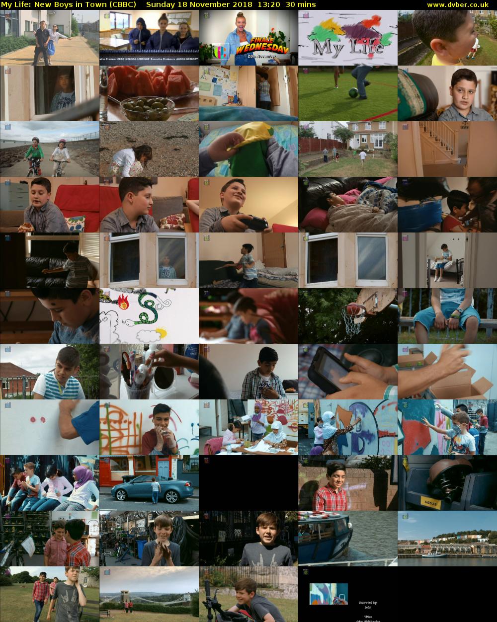 My Life: New Boys in Town (CBBC) Sunday 18 November 2018 13:20 - 13:50