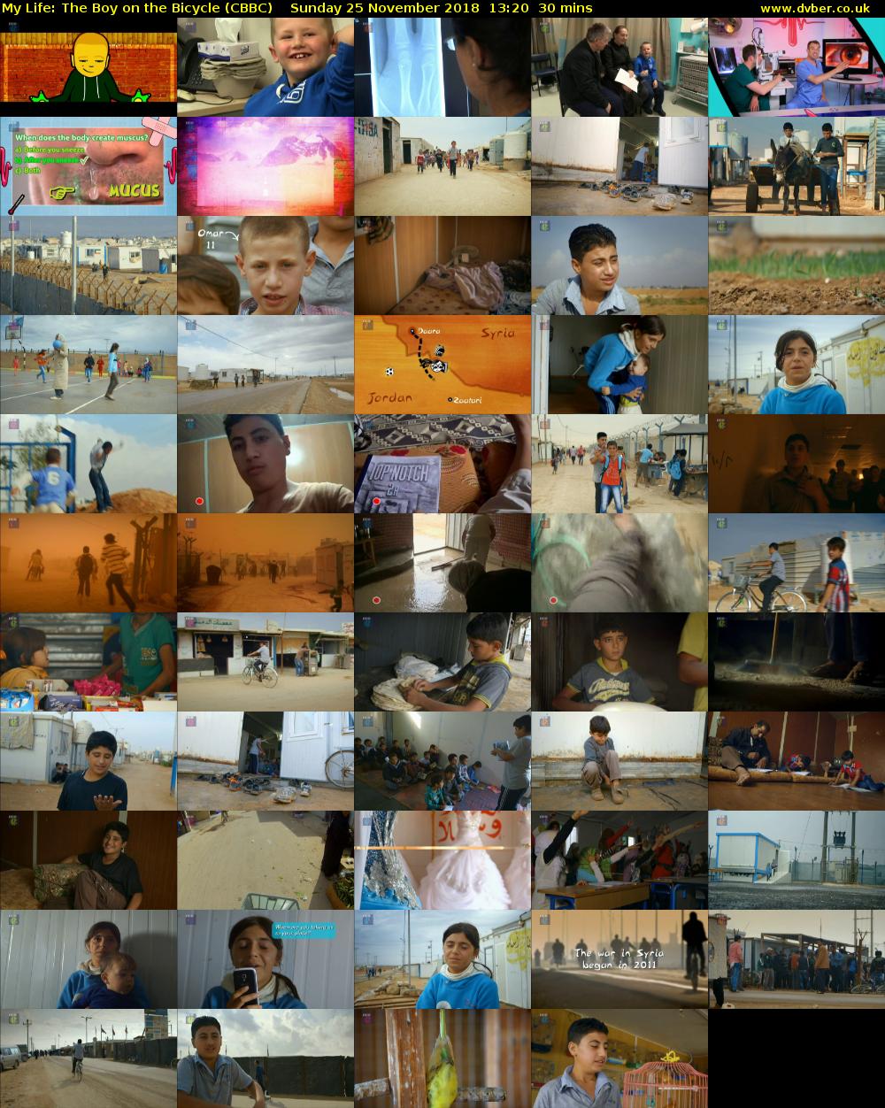 My Life: The Boy on the Bicycle (CBBC) Sunday 25 November 2018 13:20 - 13:50