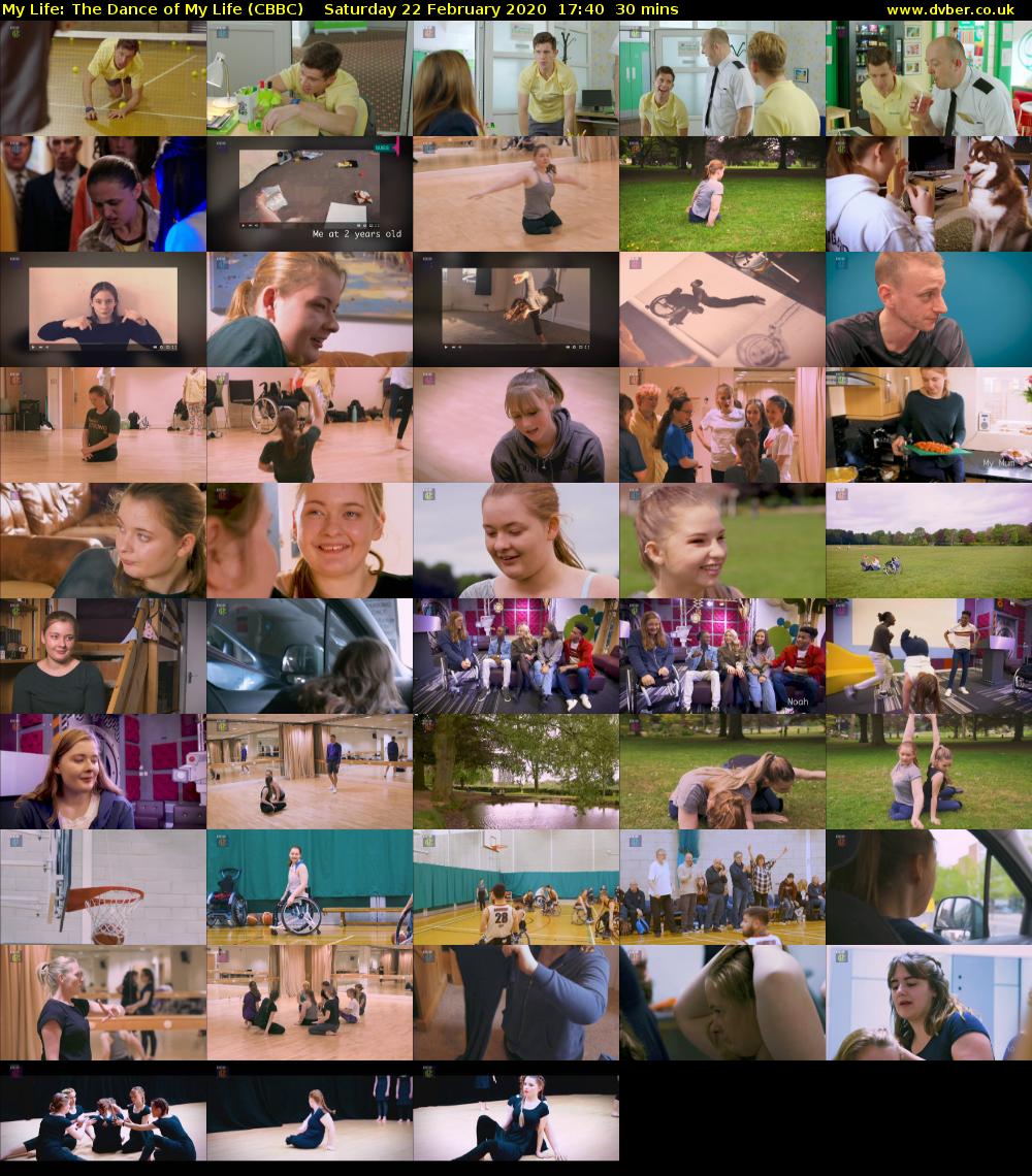 My Life: The Dance of My Life (CBBC) Saturday 22 February 2020 17:40 - 18:10