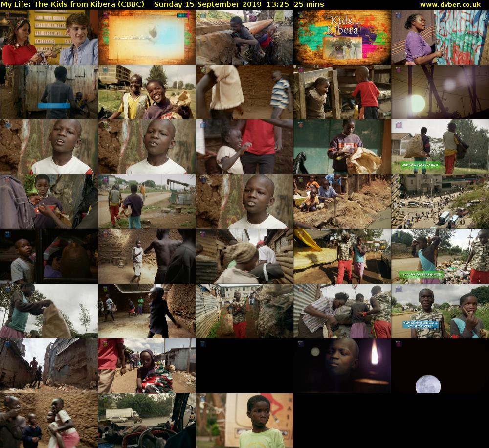 My Life: The Kids from Kibera (CBBC) Sunday 15 September 2019 13:25 - 13:50