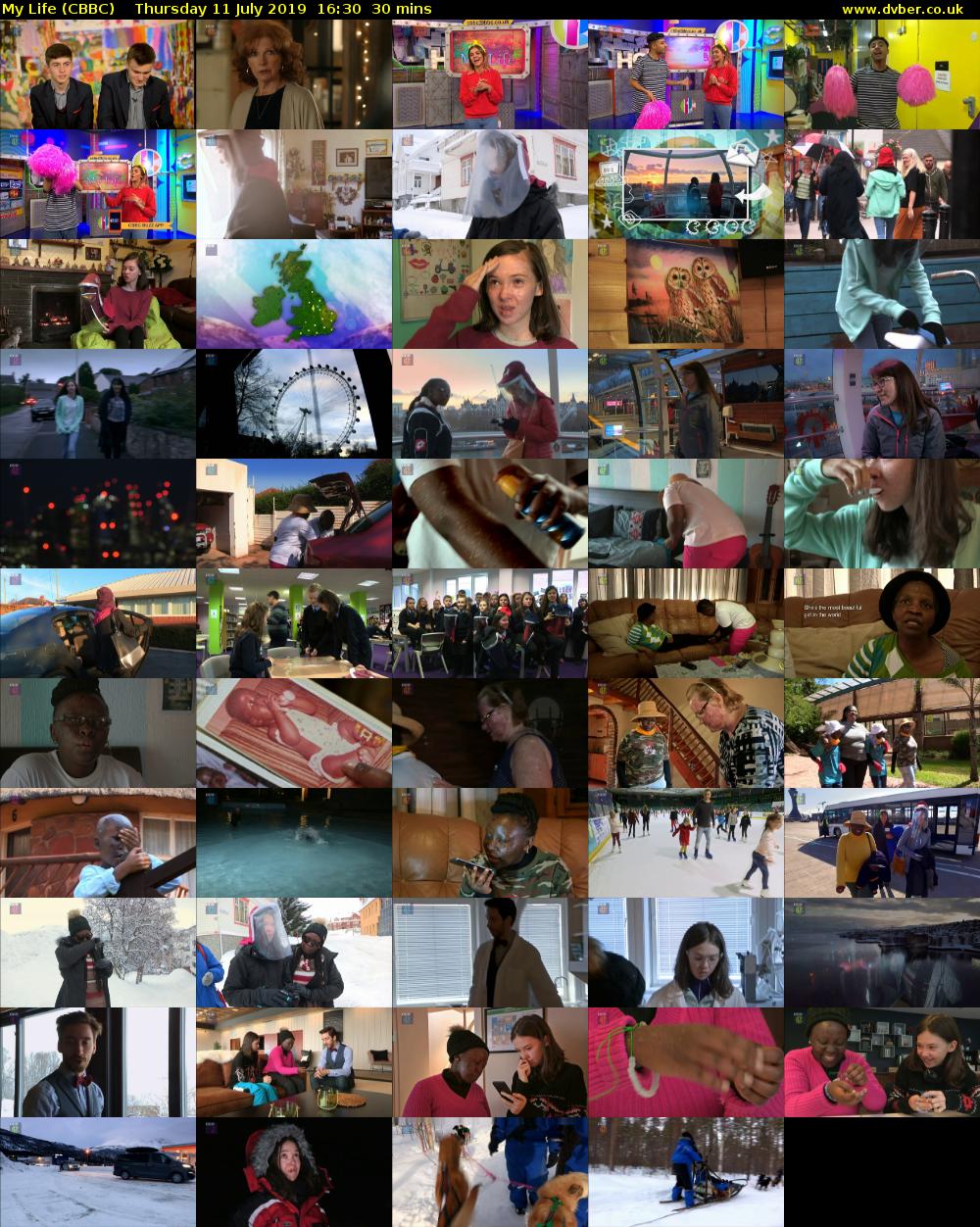 My Life (CBBC) Thursday 11 July 2019 16:30 - 17:00