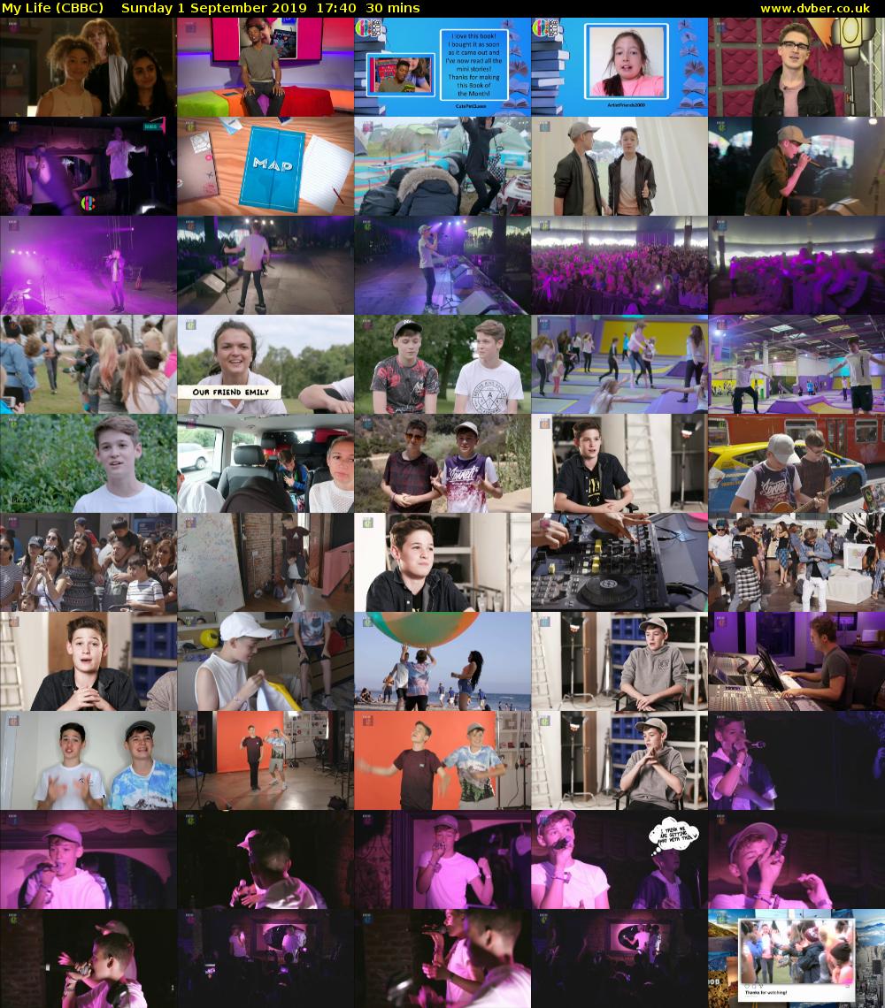 My Life (CBBC) Sunday 1 September 2019 17:40 - 18:10