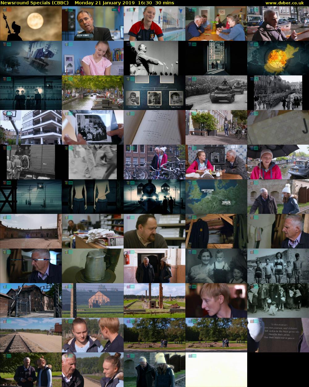 Newsround Specials (CBBC) Monday 21 January 2019 16:30 - 17:00