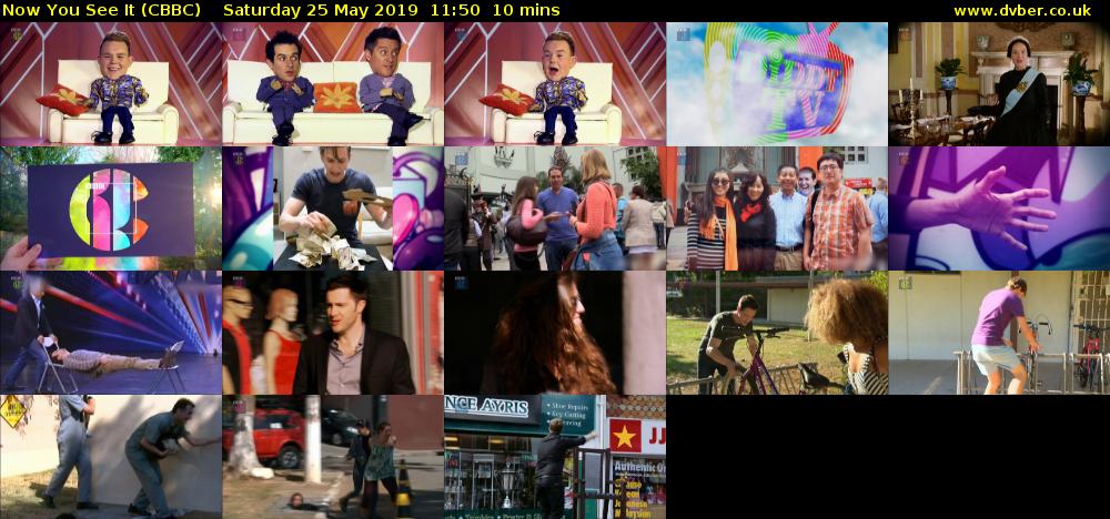 Now You See It (CBBC) Saturday 25 May 2019 11:50 - 12:00