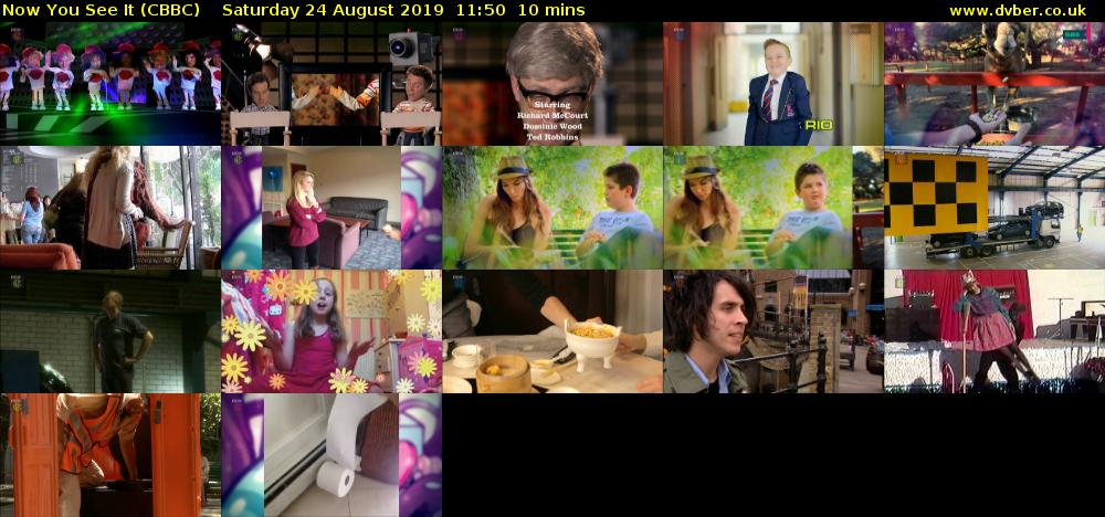 Now You See It (CBBC) Saturday 24 August 2019 11:50 - 12:00
