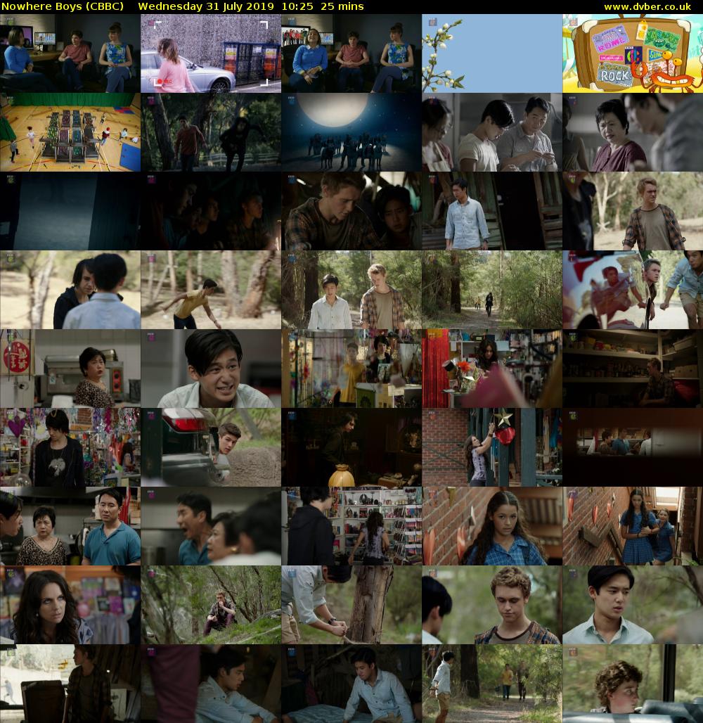 Nowhere Boys (CBBC) Wednesday 31 July 2019 10:25 - 10:50