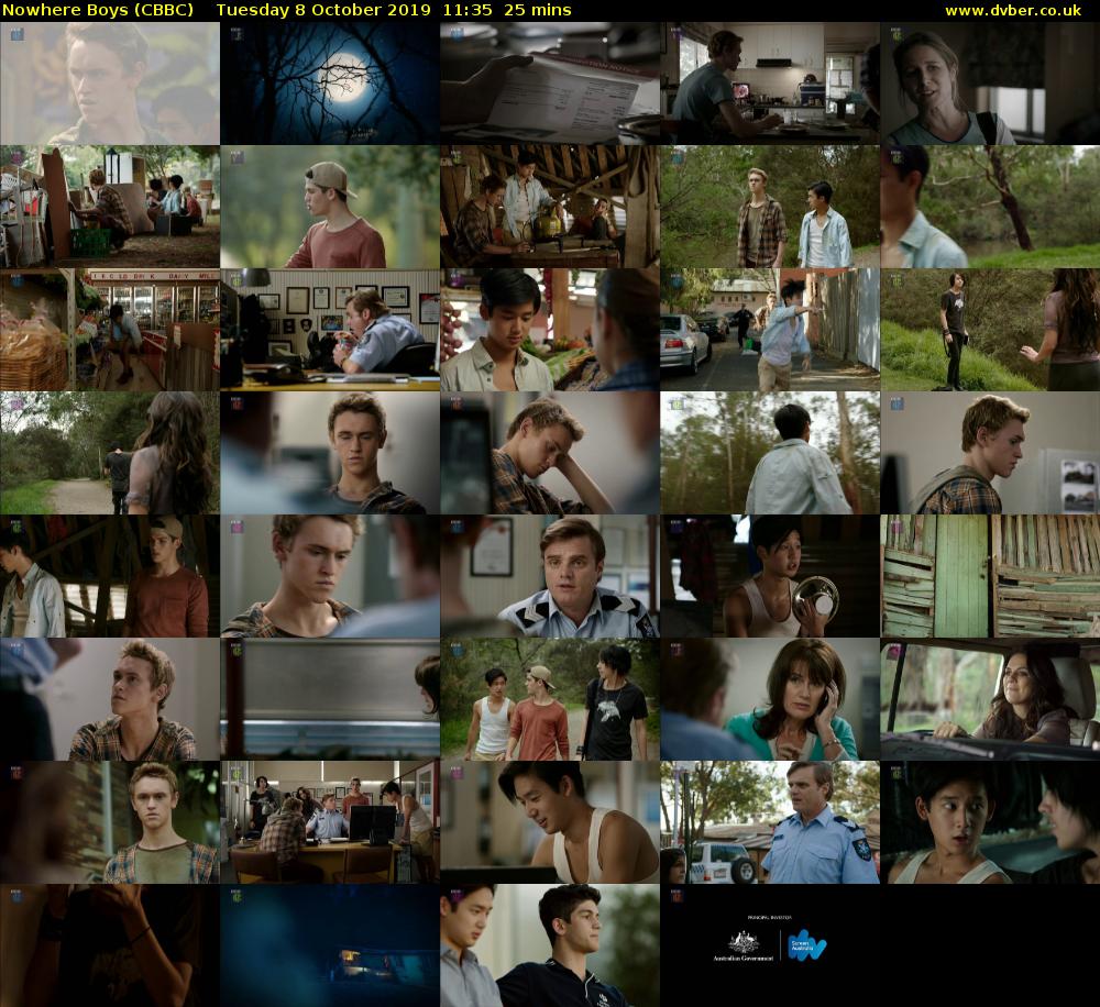 Nowhere Boys (CBBC) Tuesday 8 October 2019 11:35 - 12:00