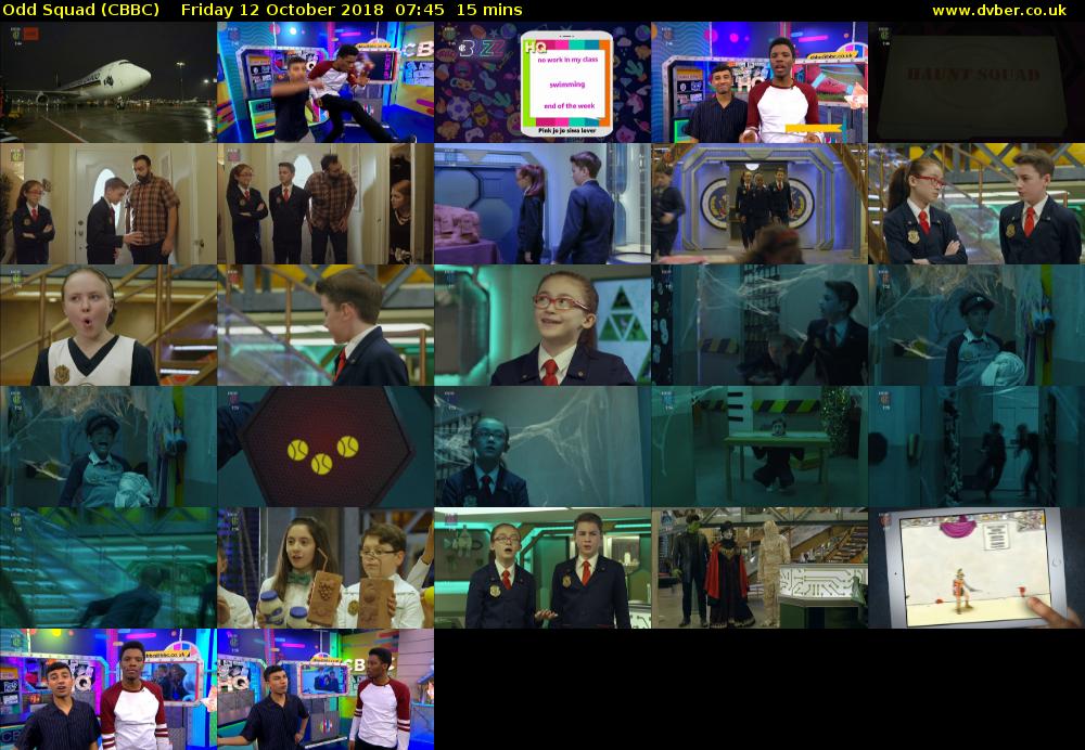 Odd Squad (CBBC) Friday 12 October 2018 07:45 - 08:00