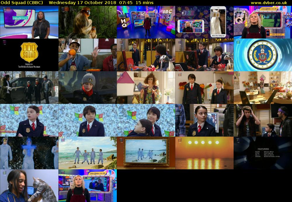Odd Squad (CBBC) Wednesday 17 October 2018 07:45 - 08:00