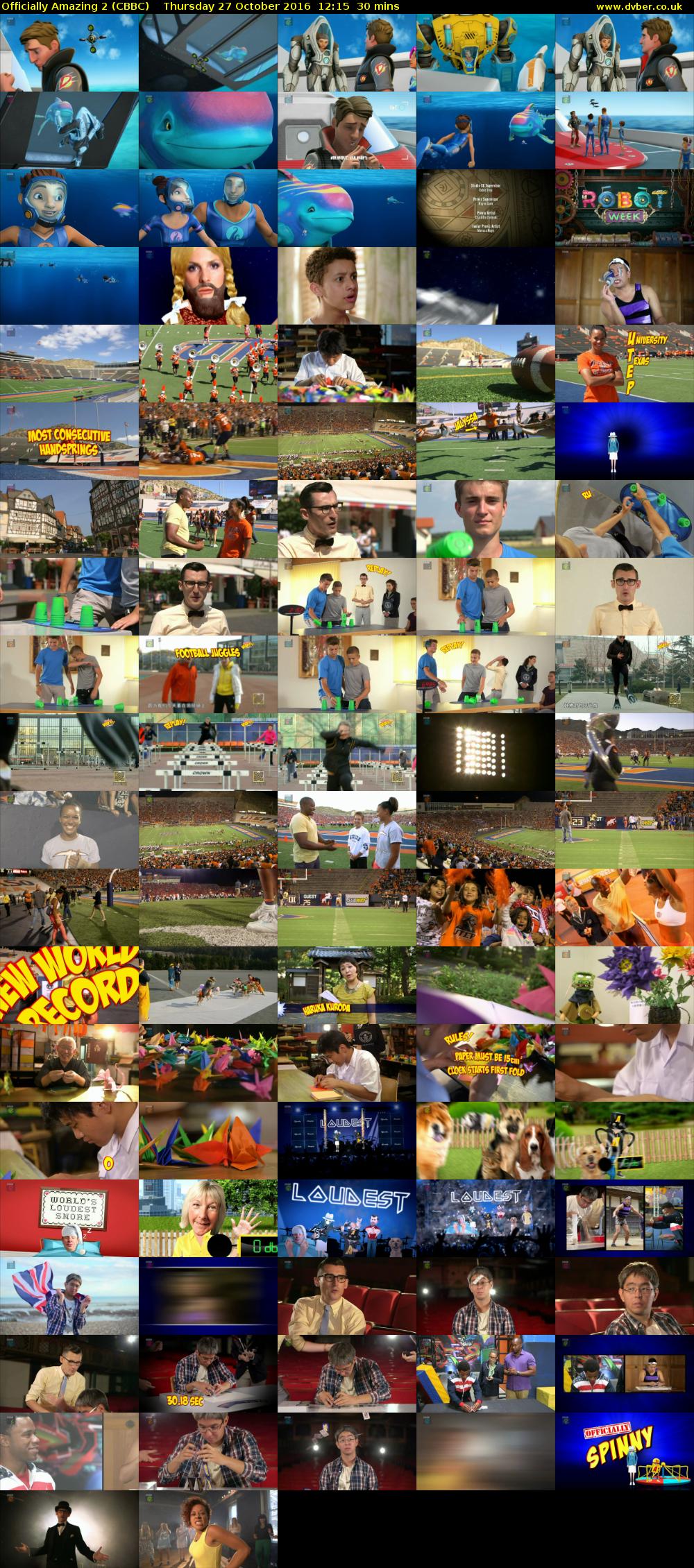 Officially Amazing 2 (CBBC) Thursday 27 October 2016 12:15 - 12:45