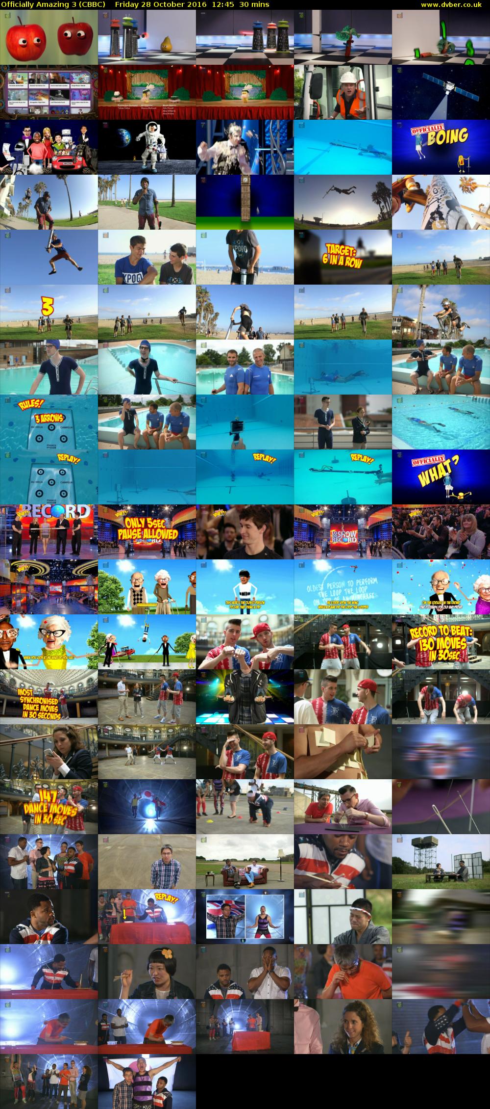 Officially Amazing 3 (CBBC) Friday 28 October 2016 12:45 - 13:15