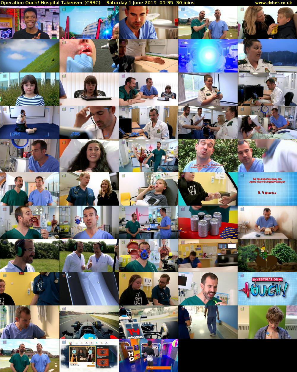 Operation Ouch! Hospital Takeover (CBBC) Saturday 1 June 2019 09:35 - 10:05