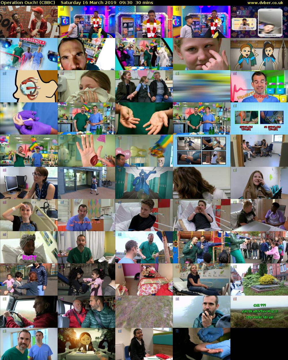 Operation Ouch! (CBBC) Saturday 16 March 2019 09:30 - 10:00