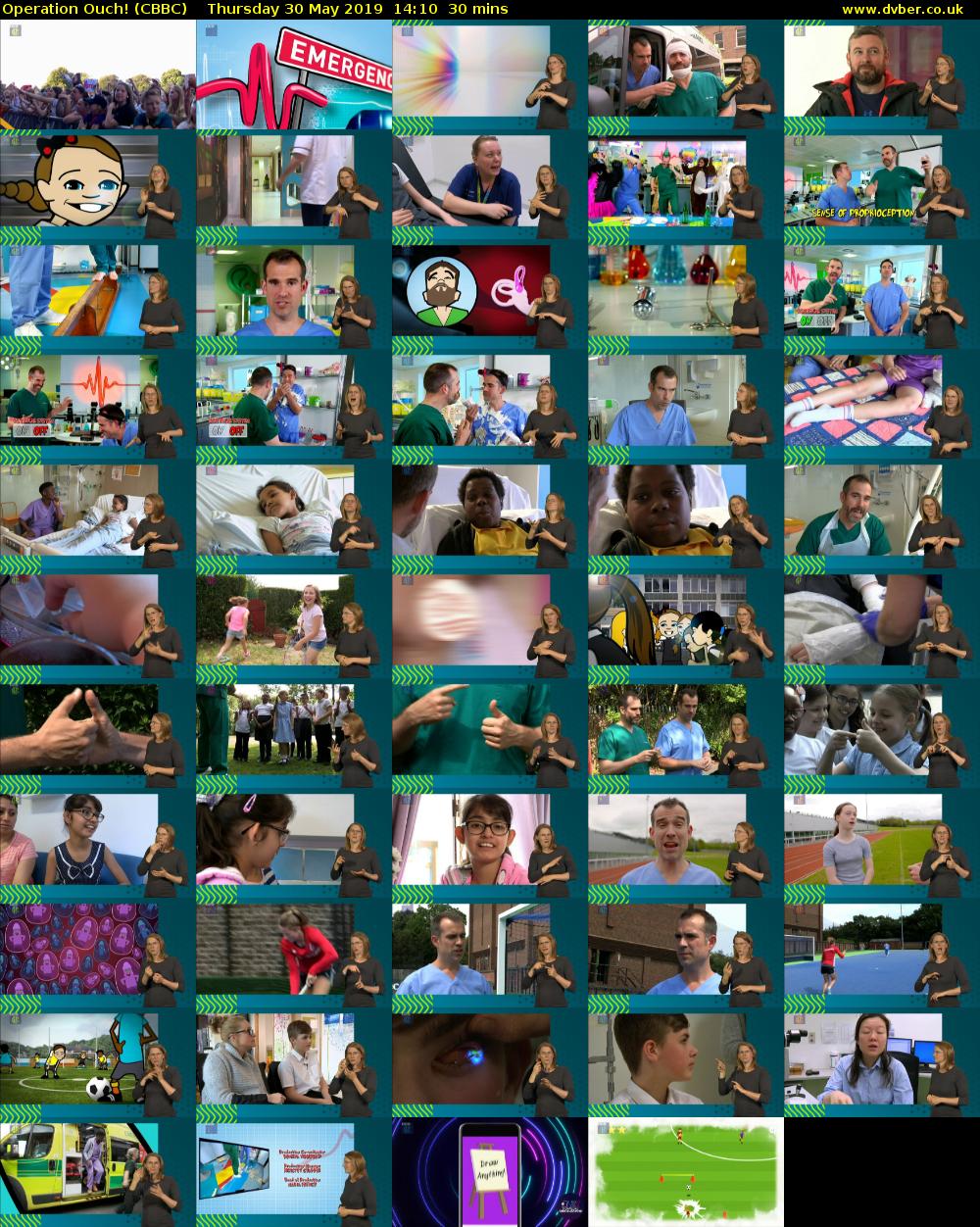 Operation Ouch! (CBBC) Thursday 30 May 2019 14:10 - 14:40
