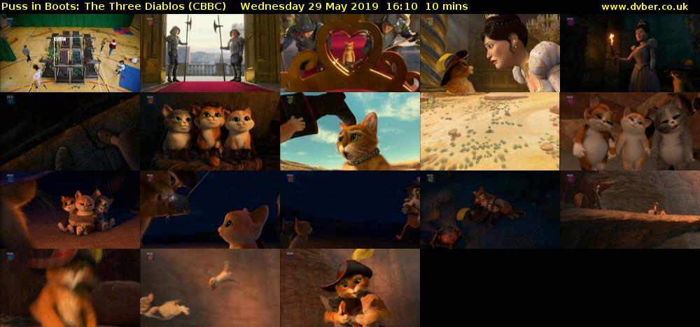 Puss in Boots: The Three Diablos (CBBC) Wednesday 29 May 2019 16:10 - 16:20