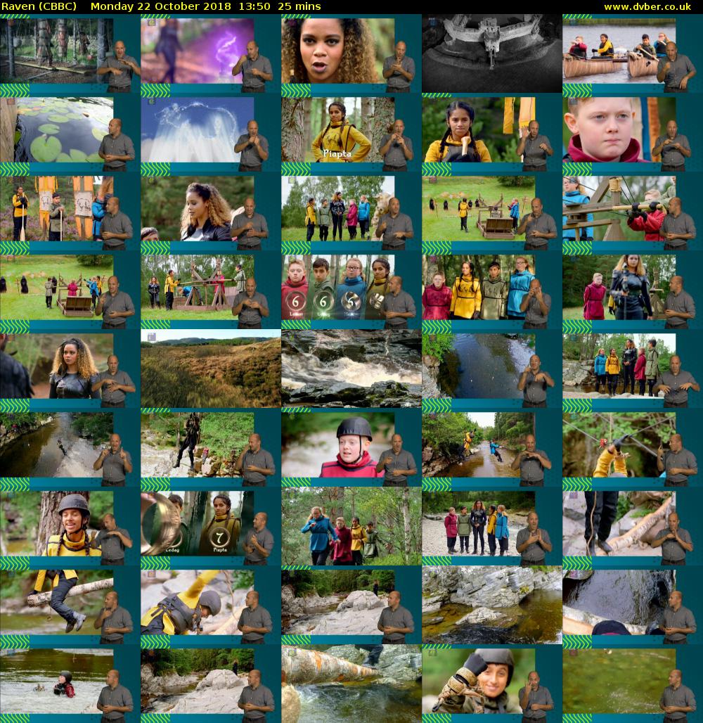 Raven (CBBC) Monday 22 October 2018 13:50 - 14:15