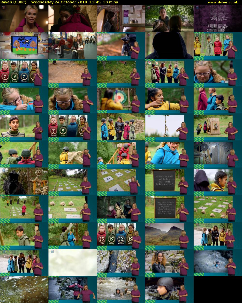 Raven (CBBC) Wednesday 24 October 2018 13:45 - 14:15