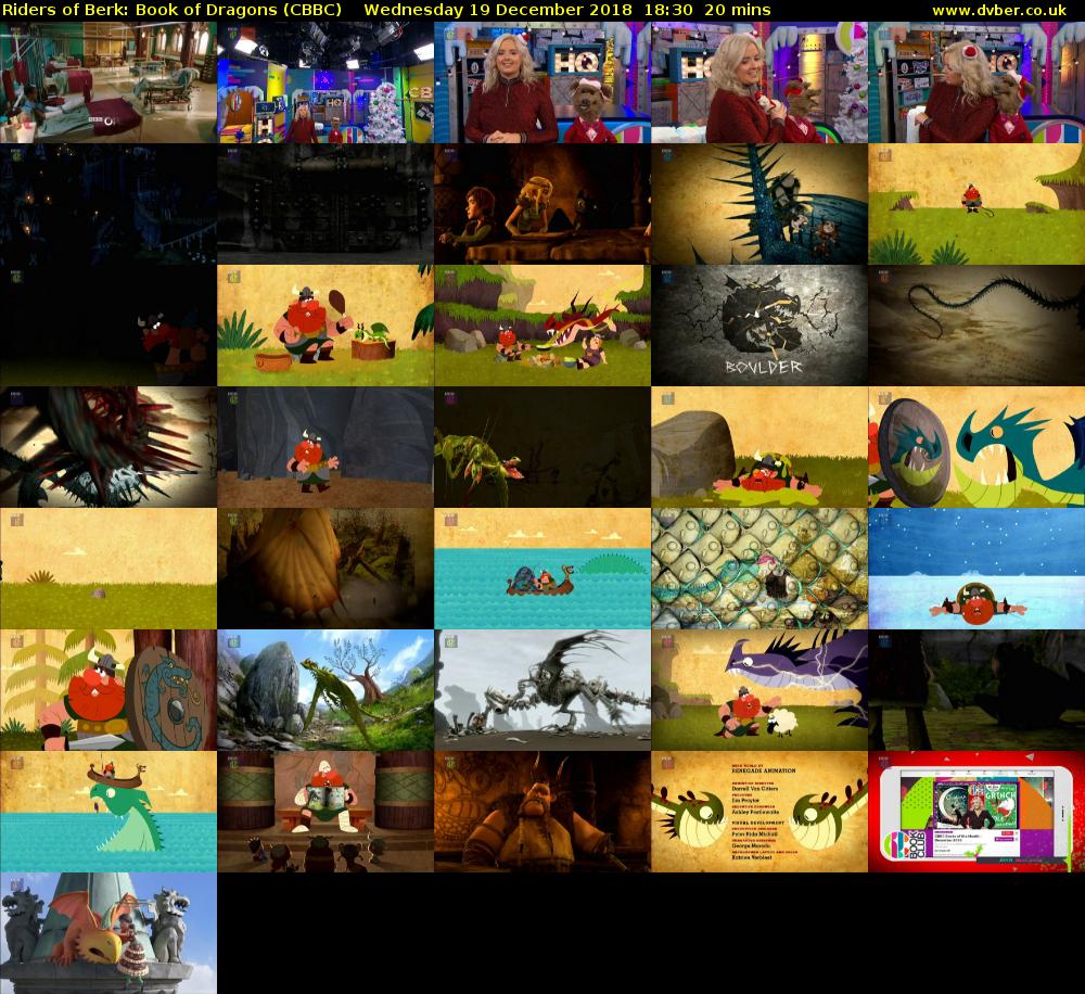 Riders of Berk: Book of Dragons (CBBC) Wednesday 19 December 2018 18:30 - 18:50