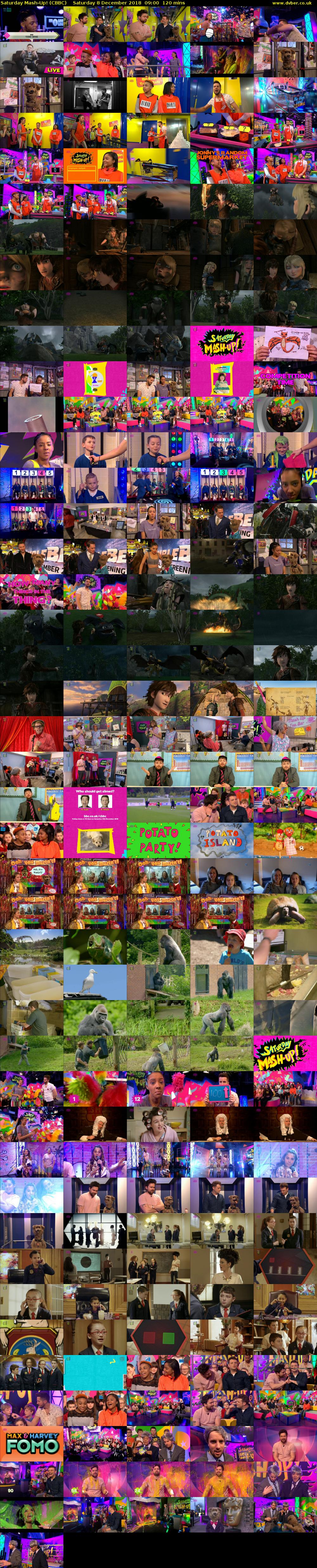 Saturday Mash-Up! (CBBC) Saturday 8 December 2018 09:00 - 11:00