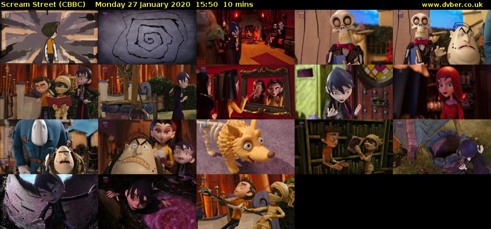Scream Street (CBBC) Monday 27 January 2020 15:50 - 16:00