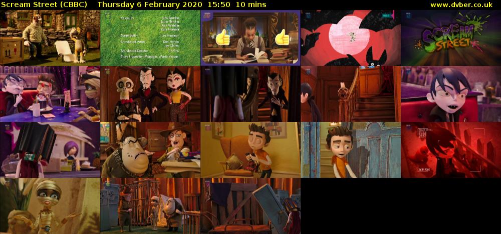 Scream Street (CBBC) Thursday 6 February 2020 15:50 - 16:00