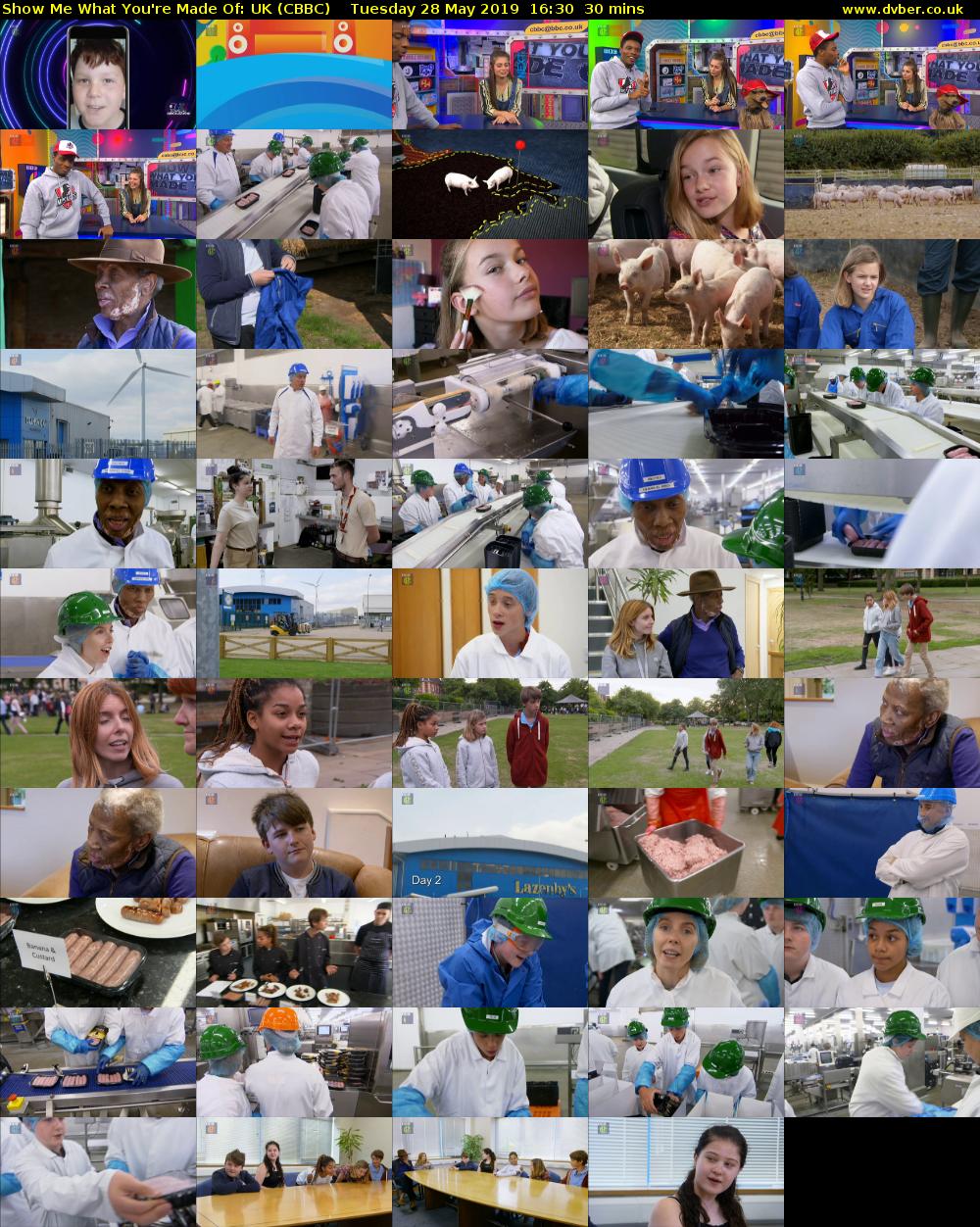 Show Me What You're Made Of: UK (CBBC) Tuesday 28 May 2019 16:30 - 17:00