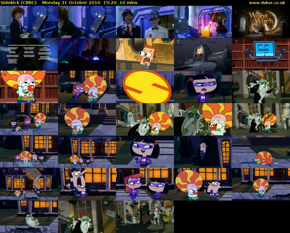 Sidekick (CBBC) Monday 31 October 2016 15:20 - 15:30