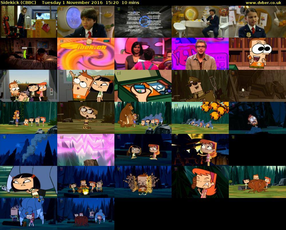 Sidekick (CBBC) Tuesday 1 November 2016 15:20 - 15:30