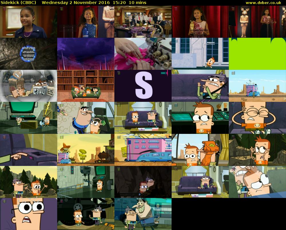 Sidekick (CBBC) Wednesday 2 November 2016 15:20 - 15:30