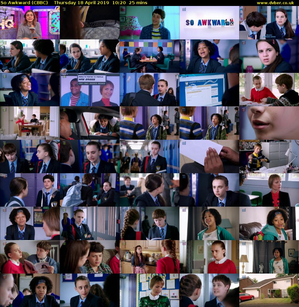 So Awkward (CBBC) Thursday 18 April 2019 10:20 - 10:45