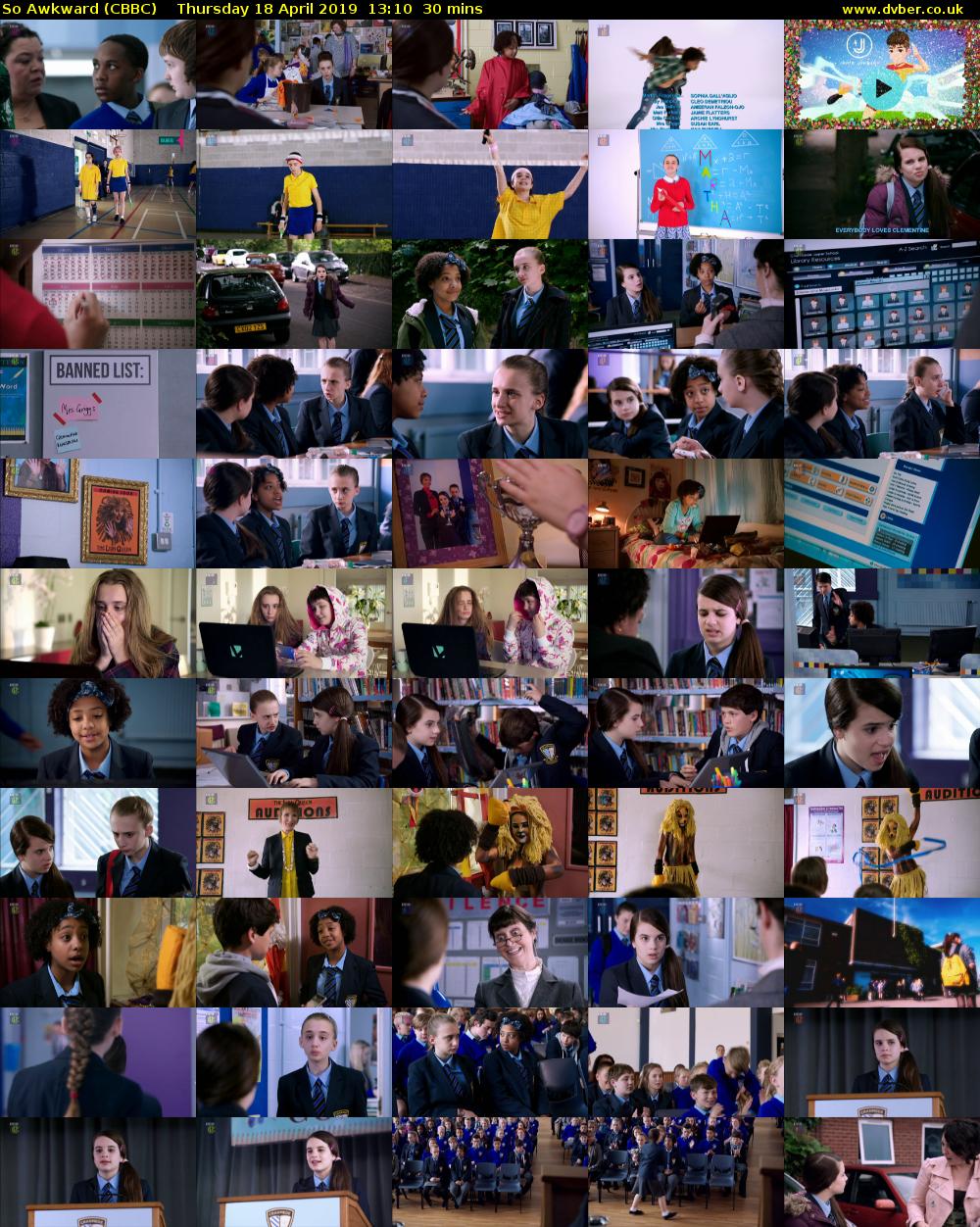 So Awkward (CBBC) Thursday 18 April 2019 13:10 - 13:40