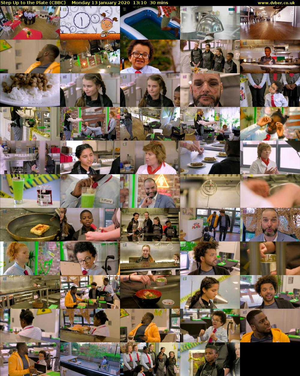Step Up to the Plate (CBBC) Monday 13 January 2020 13:10 - 13:40