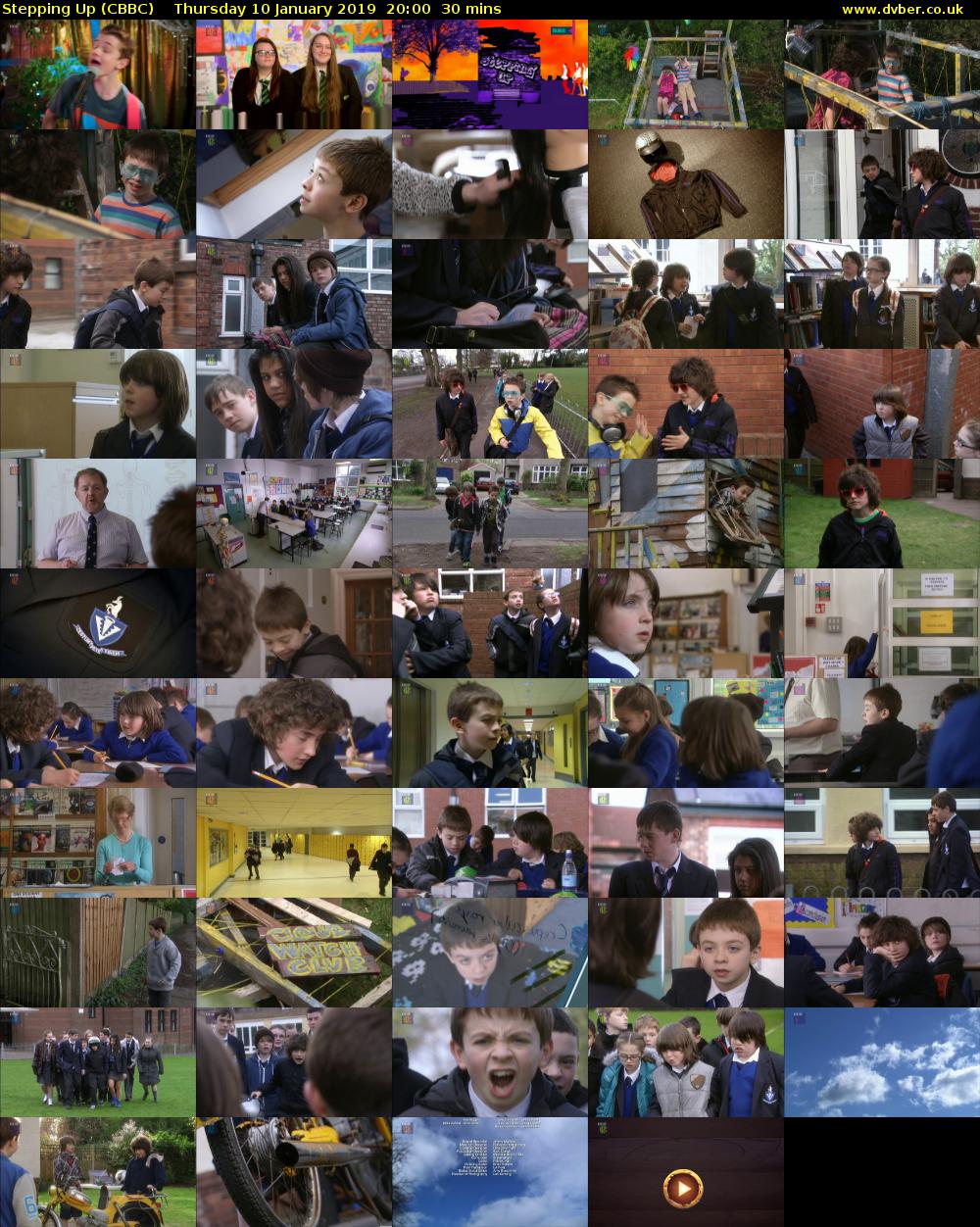 Stepping Up (CBBC) Thursday 10 January 2019 20:00 - 20:30