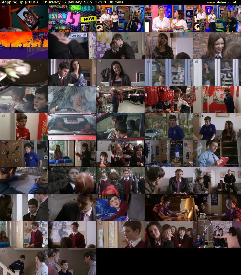 Stepping Up (CBBC) Thursday 17 January 2019 17:00 - 17:30