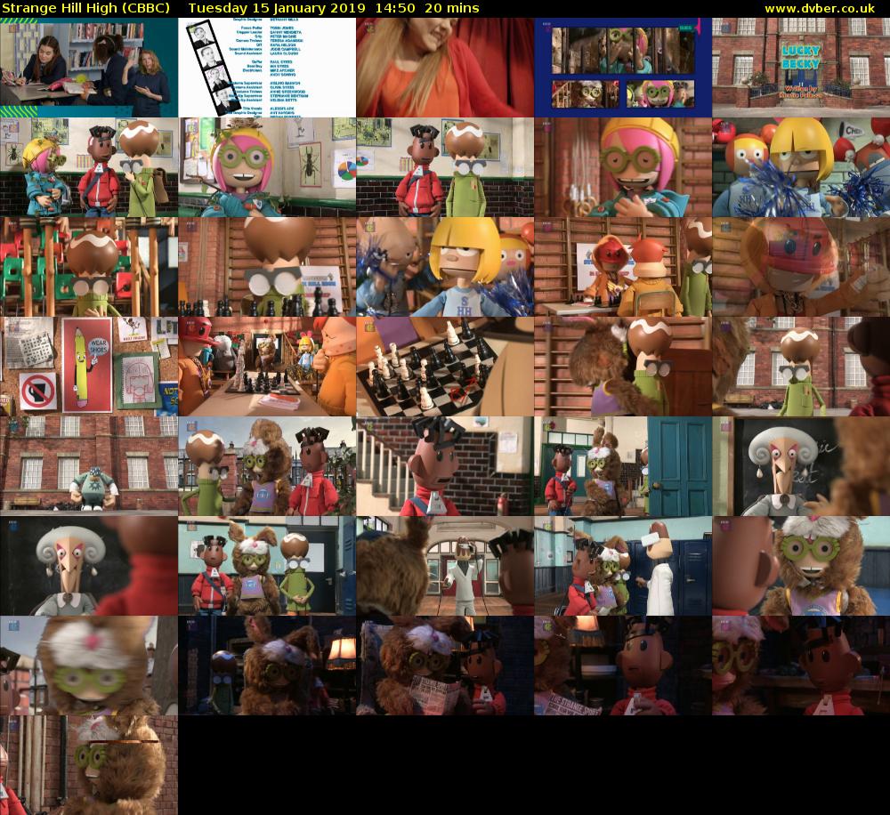 Strange Hill High (CBBC) Tuesday 15 January 2019 14:50 - 15:10
