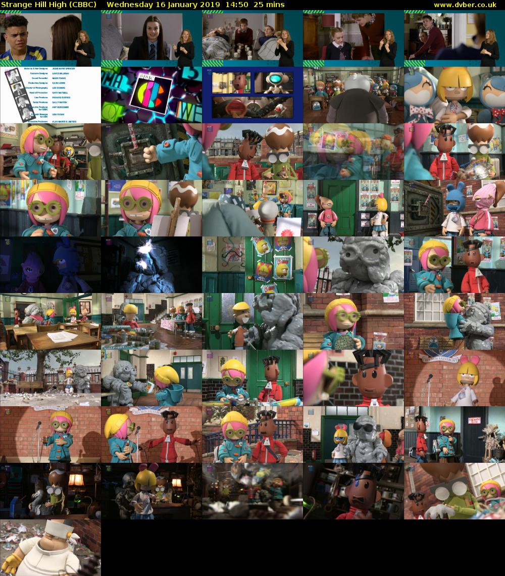 Strange Hill High (CBBC) Wednesday 16 January 2019 14:50 - 15:15