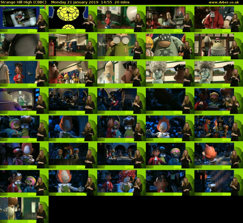 Strange Hill High (CBBC) Monday 21 January 2019 14:55 - 15:15