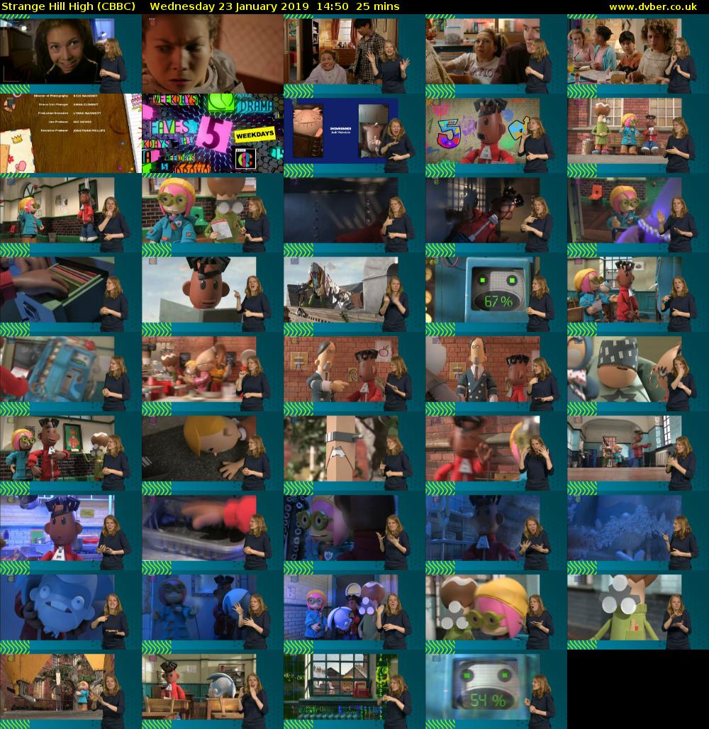 Strange Hill High (CBBC) Wednesday 23 January 2019 14:50 - 15:15